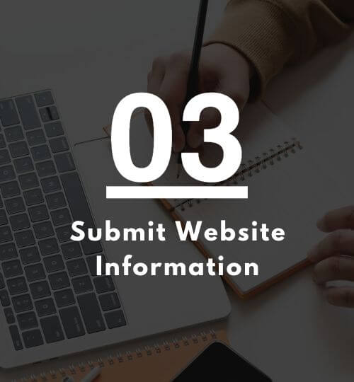 submit website info